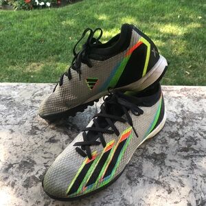 Adidas X SpeedPortal.3 TF Silver/Gray Soccer Indoor Turf Men’s Sz 8.5